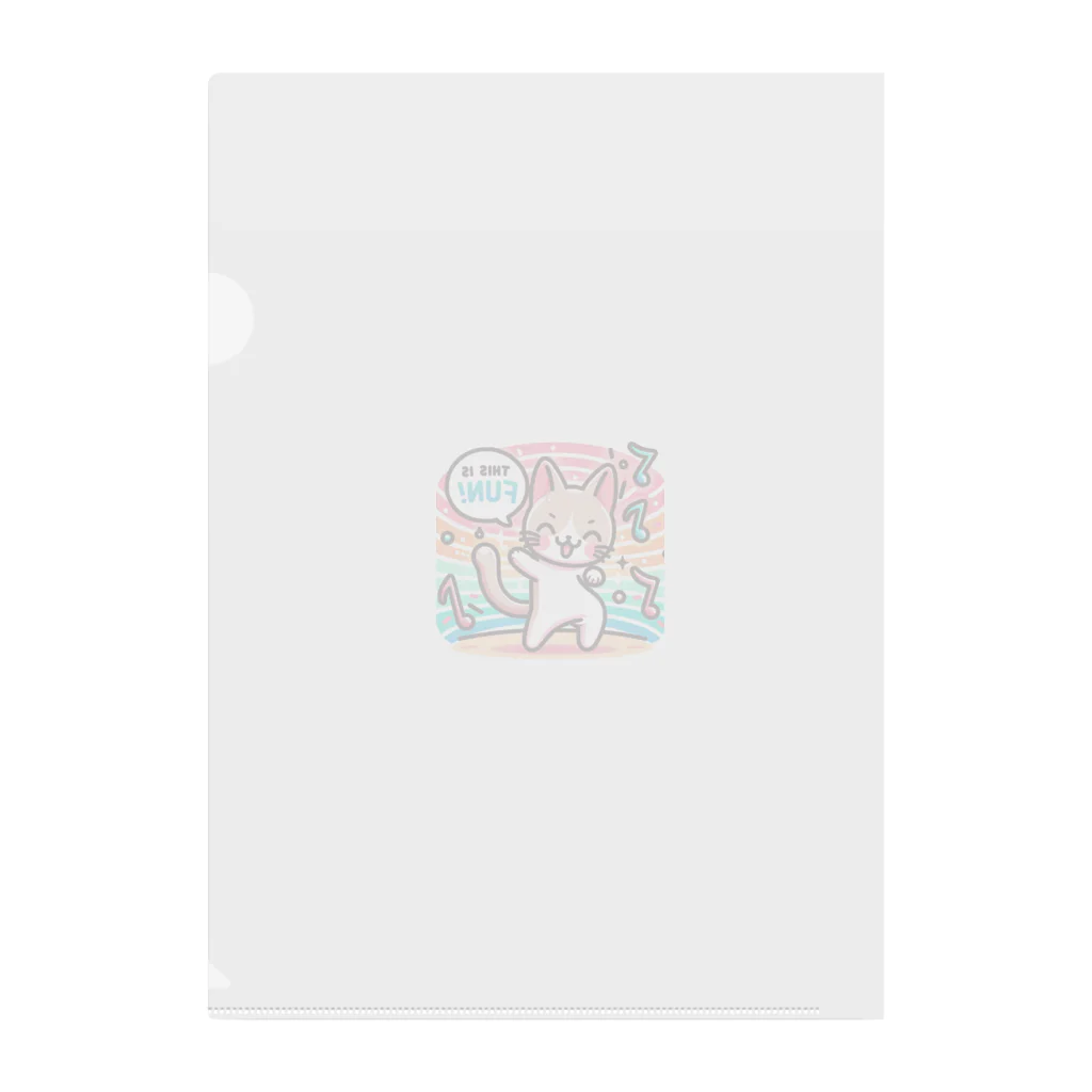 NewarrowCreationsのネコのひとこと: おしゃれデザインステッカー Clear File Folder