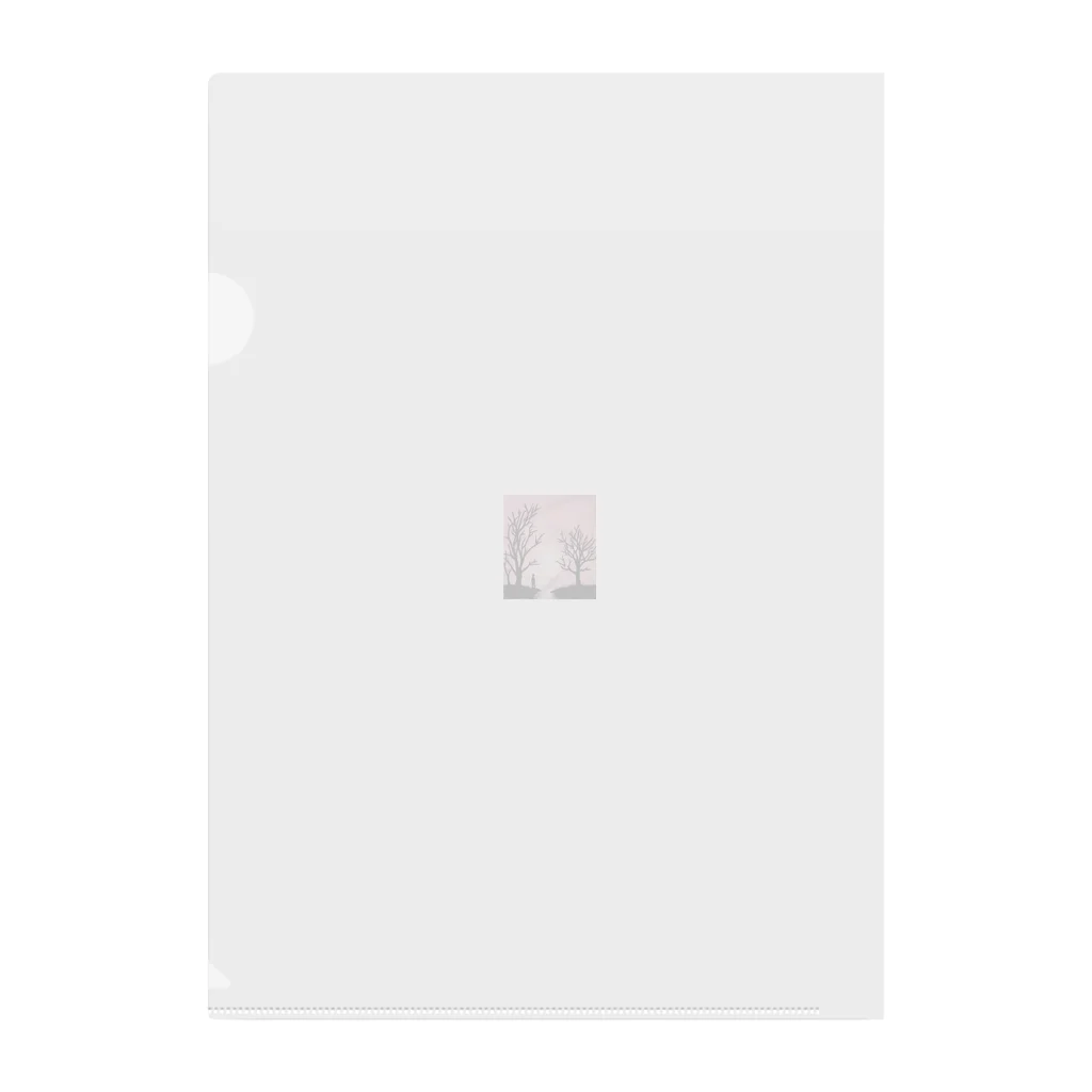 YOKAZE KASUMIの鮮やかなピンクが背景のかわカッコイイグッズ！ Clear File Folder