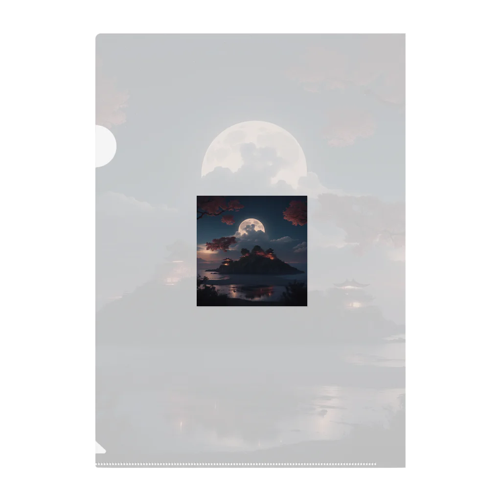 SetsunaAIの綺麗な夜空のグッズ Clear File Folder
