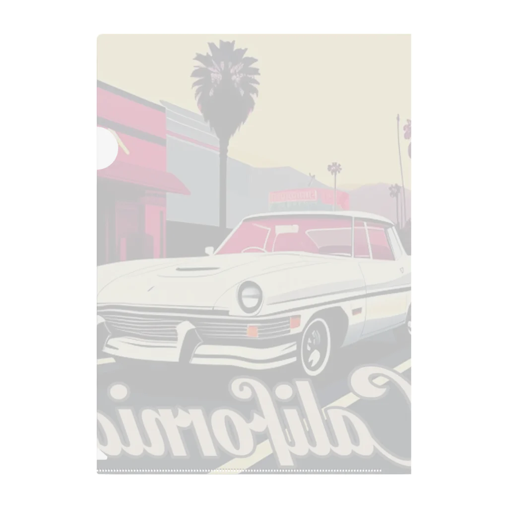 めそぽのカリフォルニアの白い車 클리어파일