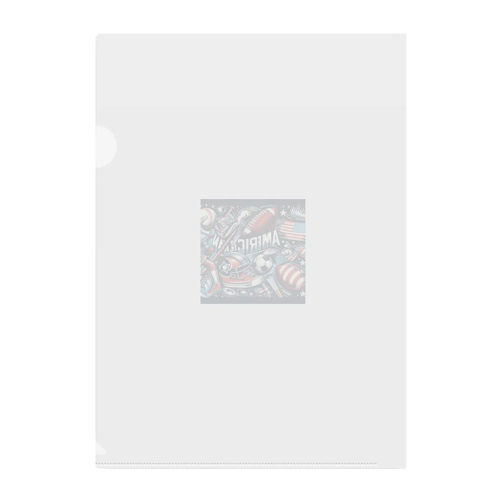 Satoshi27の "アメリカンスポーツの輝き" Clear File Folder