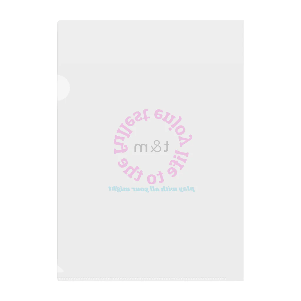 t&mのt&m enjoy life to the fullest Clear File Folder