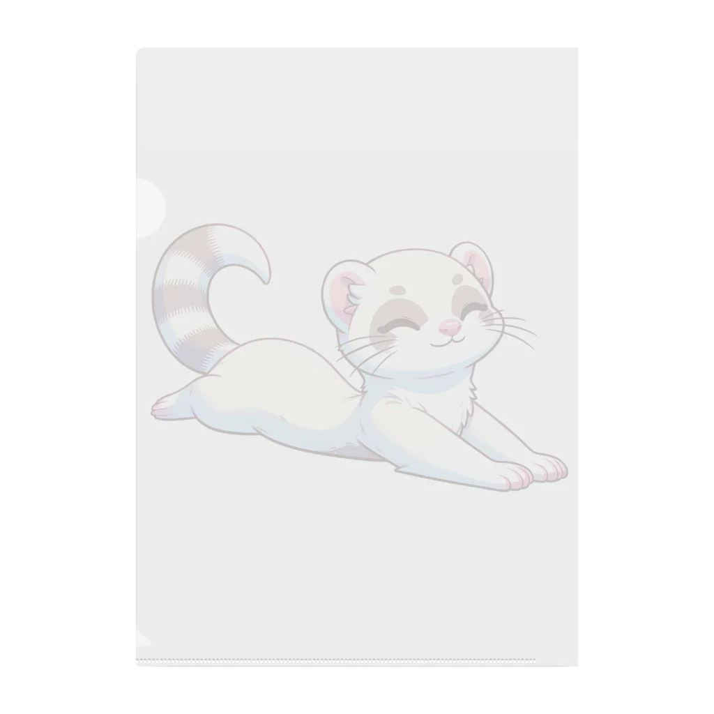 べっち©︎ののんびりフェレットちゃん🐾 Clear File Folder