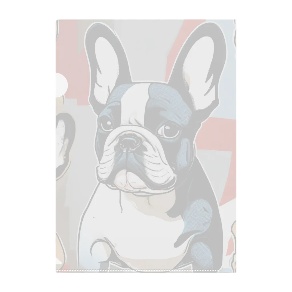 Artistic Allure EmporiumのCool French Bulldogs Clear File Folder