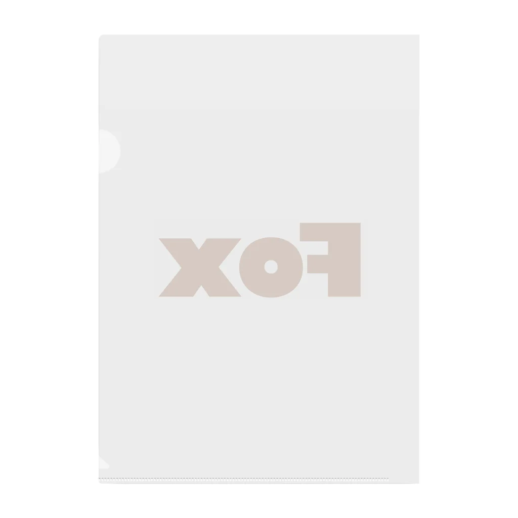 古着風作製所のFOX Clear File Folder