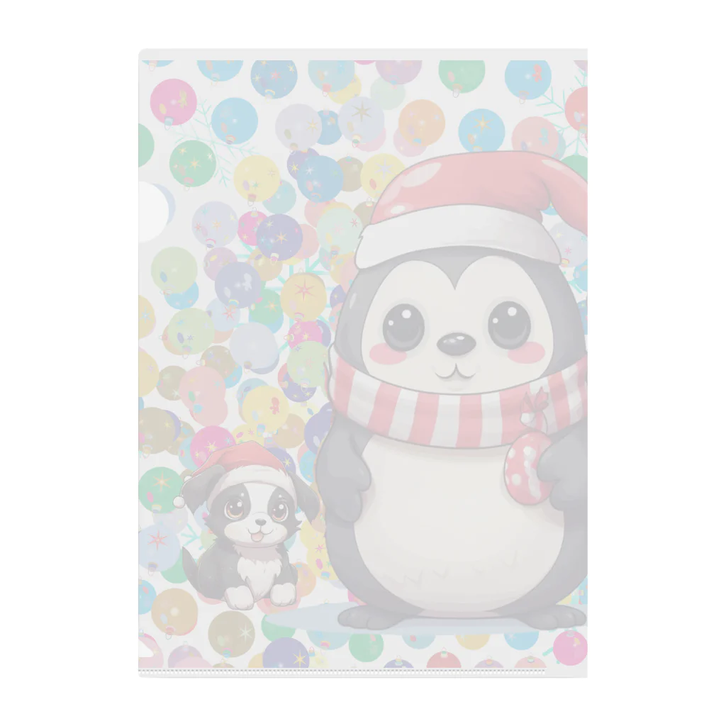 MistyStarkのペンギン犬 Clear File Folder