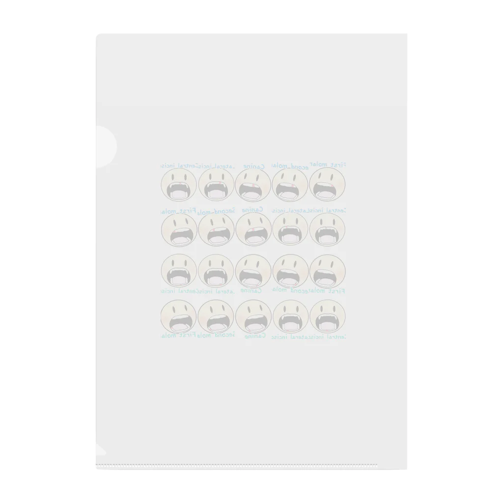 Osoro DesignのCherish family memories（Baby teeth） Clear File Folder