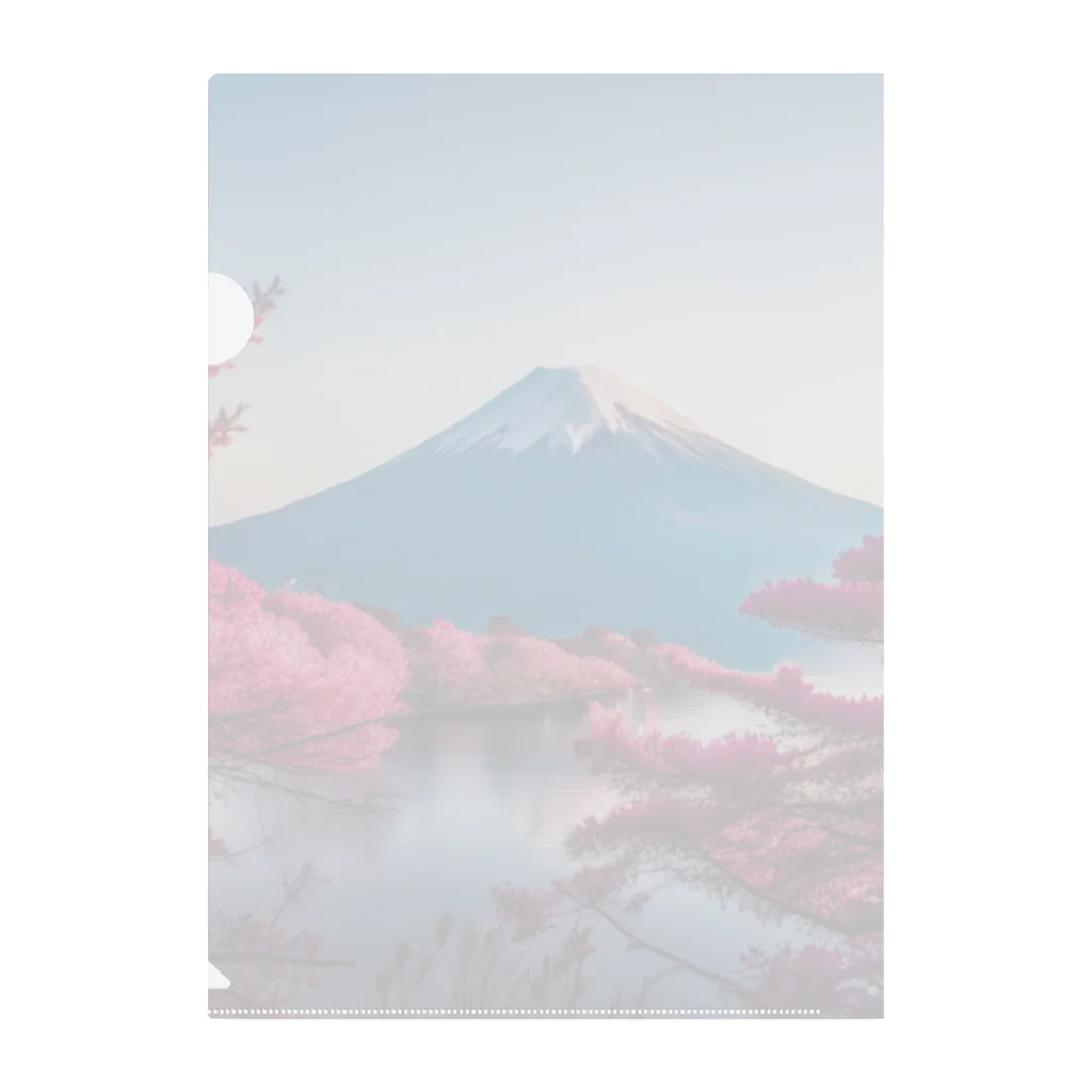 P.H.C（pink house candy）の富士山と紅葉、そして湖のグッズ Clear File Folder