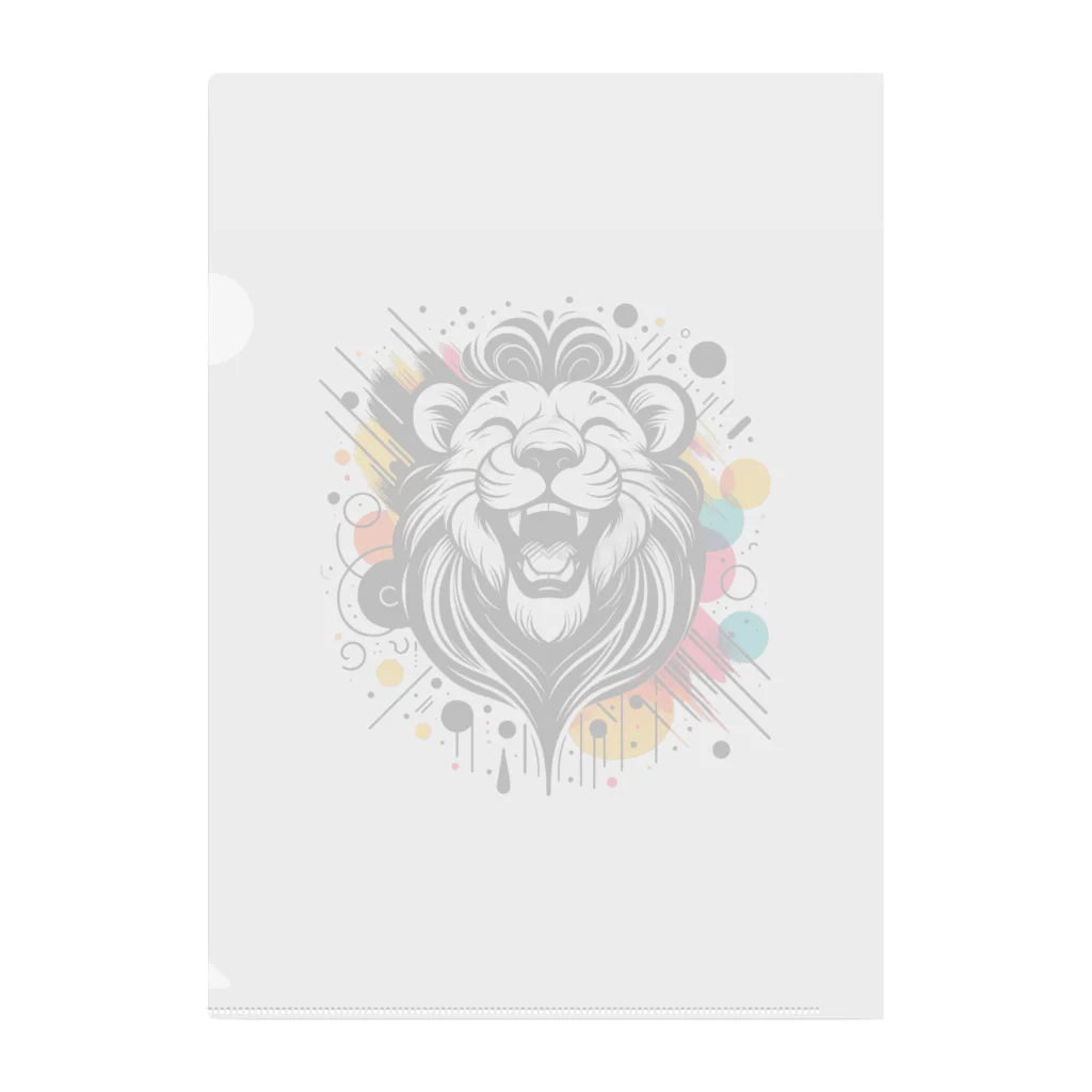 リトルスター・クローゼットの#laughing animal art Clear File Folder