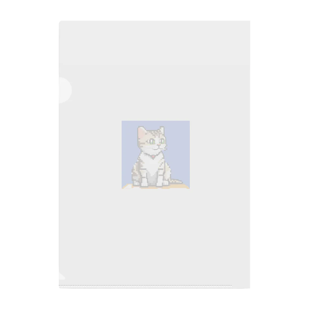 koba777のドット絵アメリカンショートヘア Clear File Folder