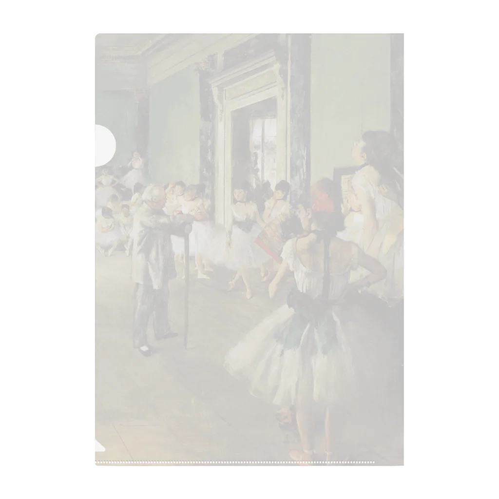 名画館のドガ「バレエ教室」　エドガー・ドガの絵画（ダンス教室）【名画】踊り子シリーズ クリアファイル
