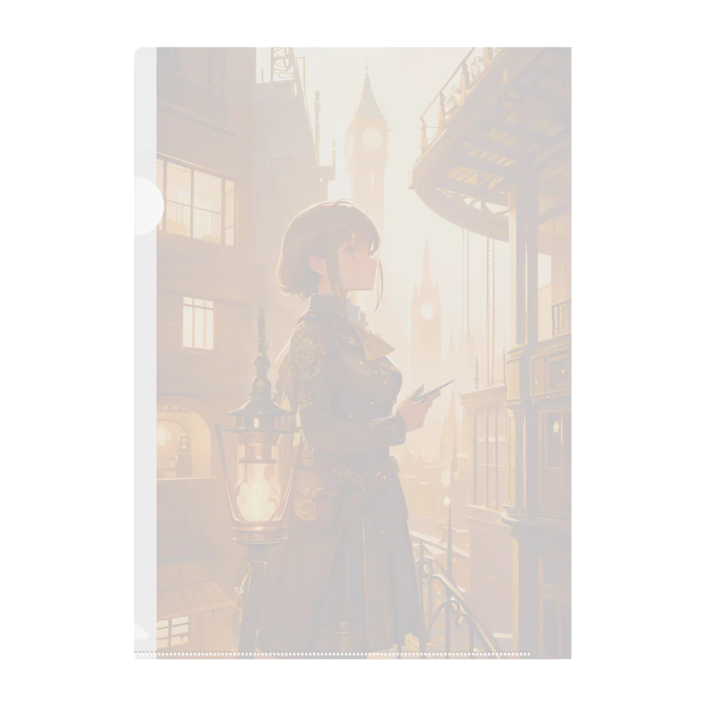 卯月なのかのSteampunk Journey　〜ノスタルジア溢れる蒸気機関の世界の旅〜　No.2「Steampunk days」 クリアファイル