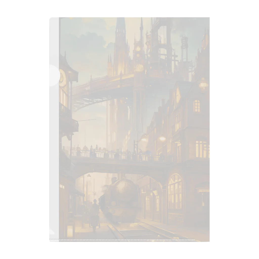 卯月なのかのSteampunk Journey　〜ノスタルジア溢れる蒸気機関の世界の旅〜　No.1「Steampunk Journey」 クリアファイル