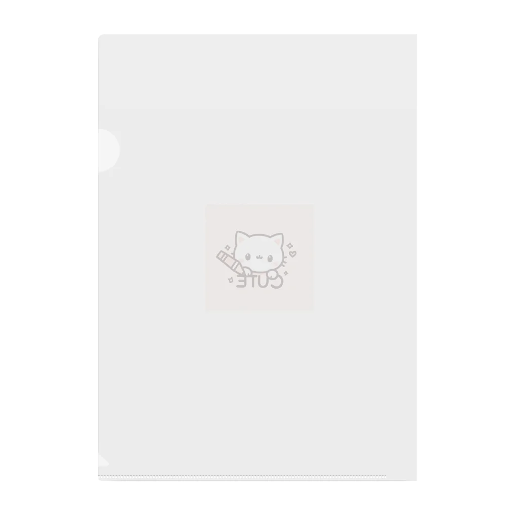 mini_asuのCut 猫 Clear File Folder