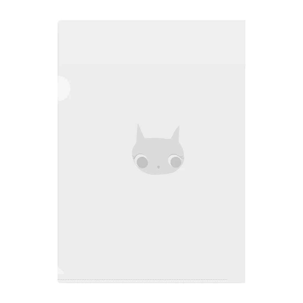 Popo Landのねこの「ね」 Clear File Folder