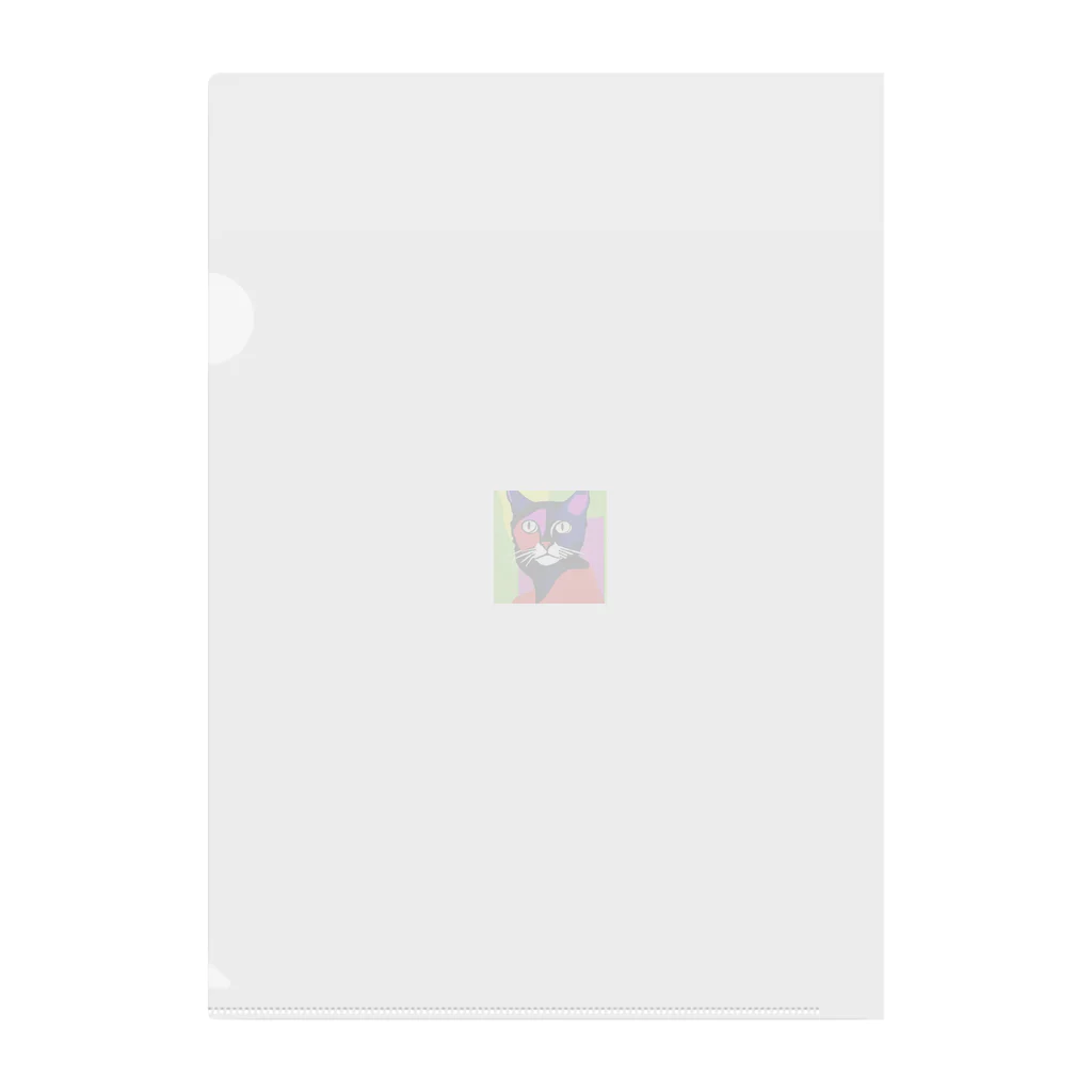 SuperTrioのCOLOR CAT Clear File Folder