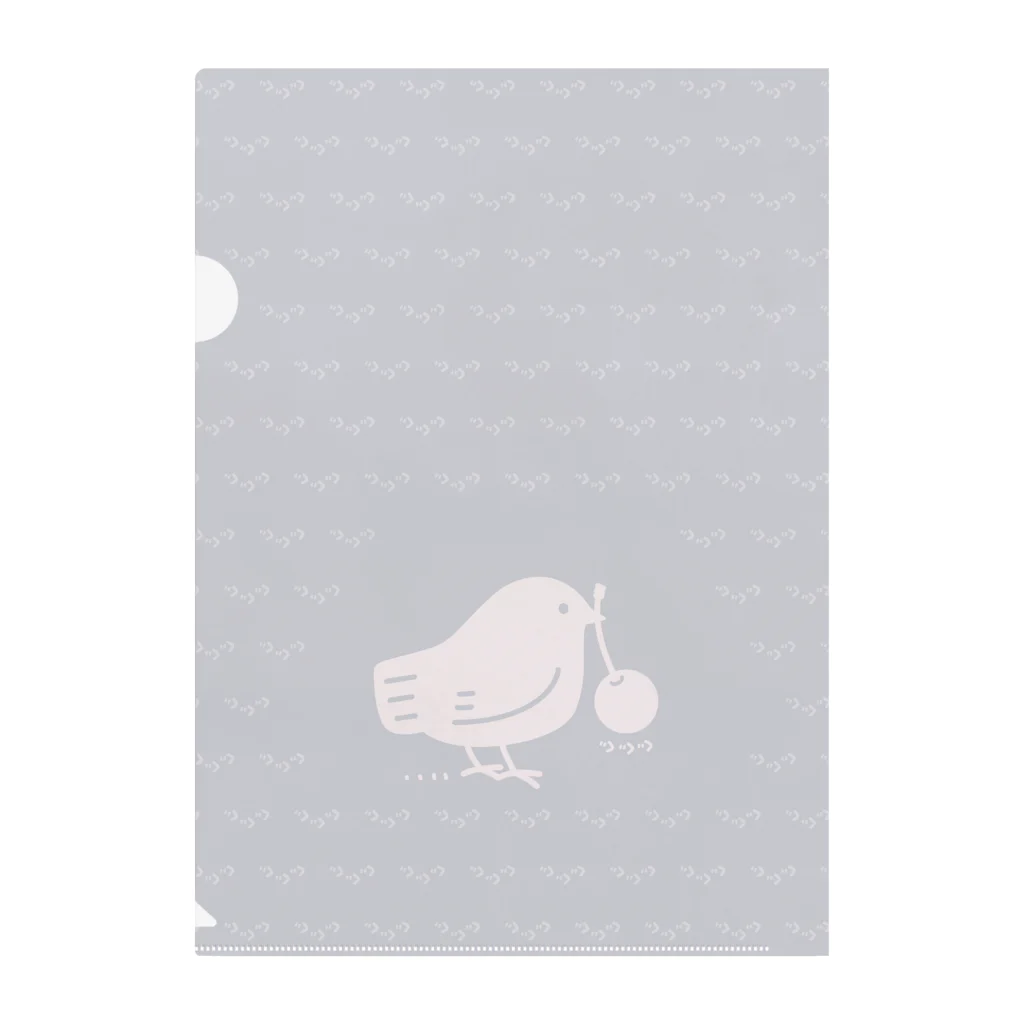 イラスト MONYAAT のみつぐとり ももいろ1 Clear File Folder