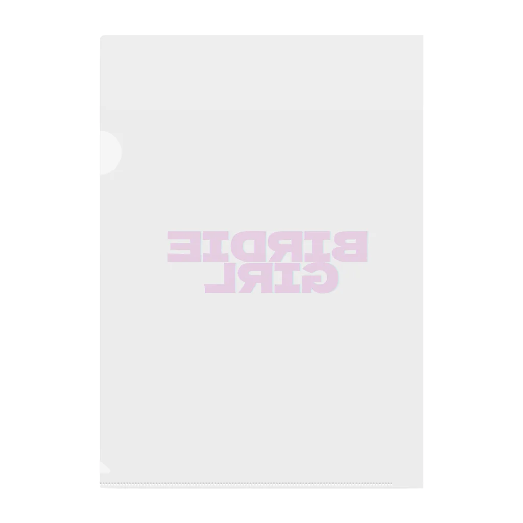 BIRDIE_GIRLのバーディーガールロゴ Clear File Folder