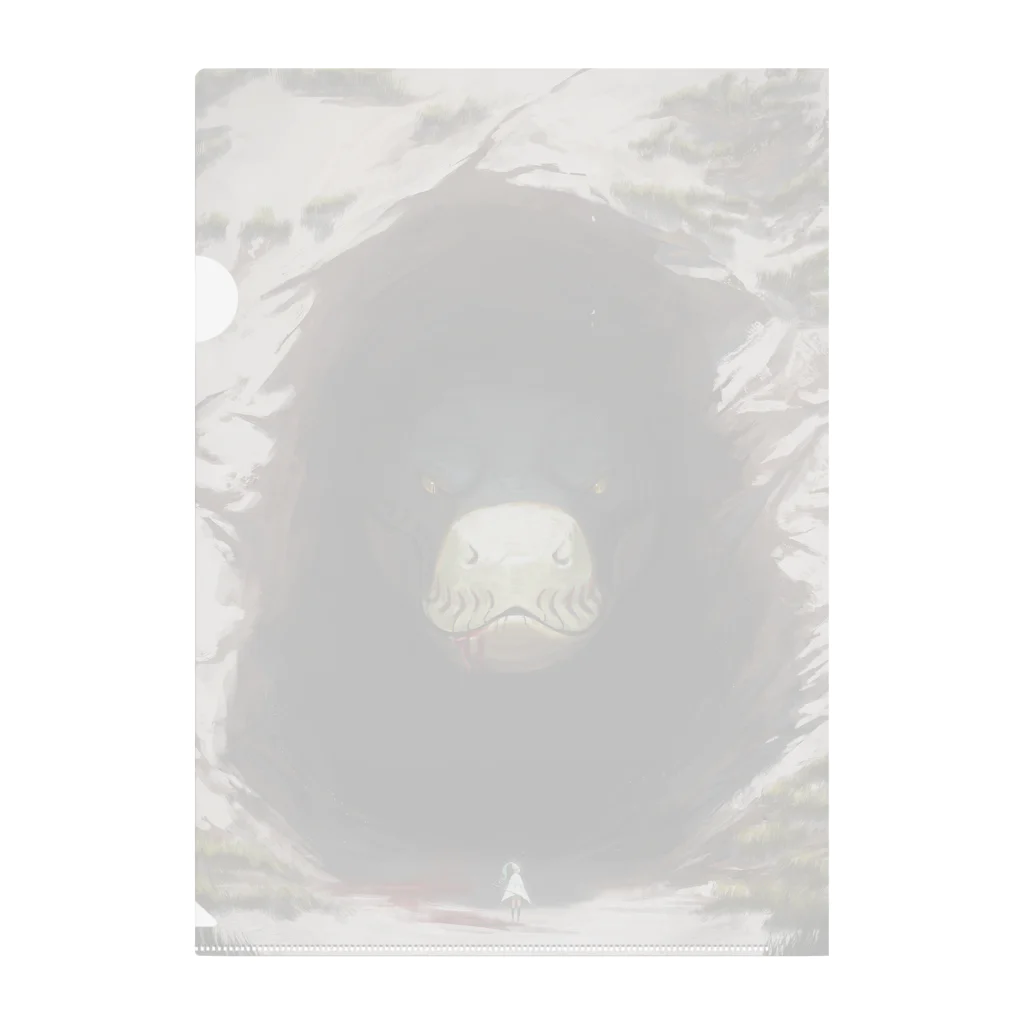 イカサマひでおの荒屋の「リュウケツ」 Clear File Folder