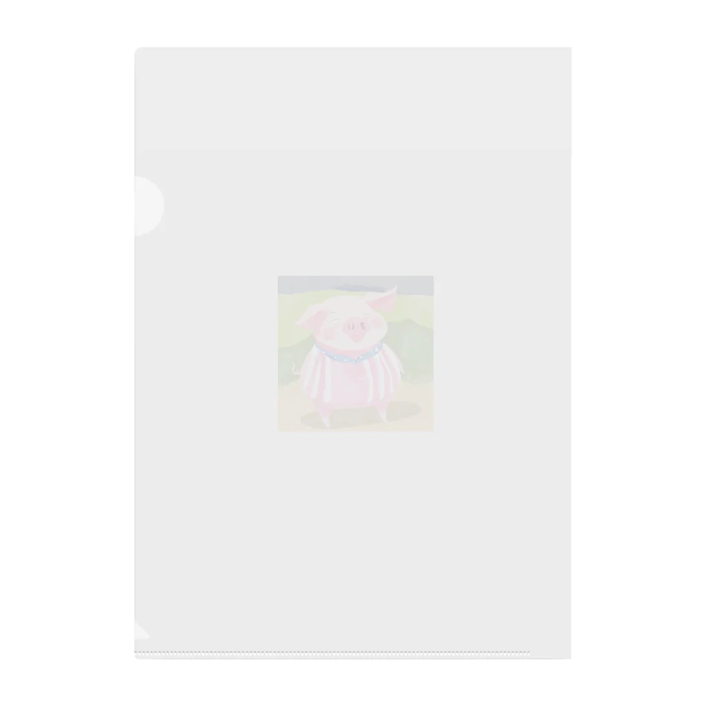 Yumexの豚のブーちゃん Clear File Folder