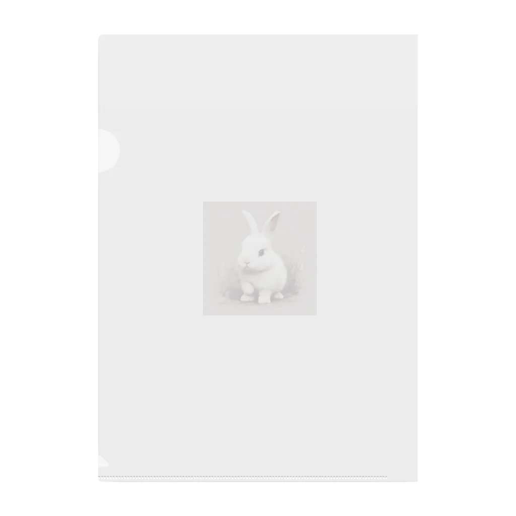 yuwapapaのウサギプリントグッズ🐇 Clear File Folder