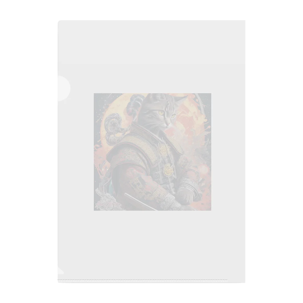 ZZRR12の「猫舞う戦士の神響：武神の至高の姿」 Clear File Folder