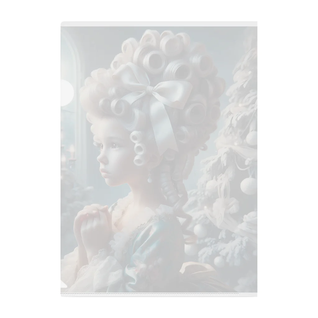 DeenaDeeのRococo Reverie: Moonlit Elegance 「月夜と少女のロココ夢物語」 クリアファイル