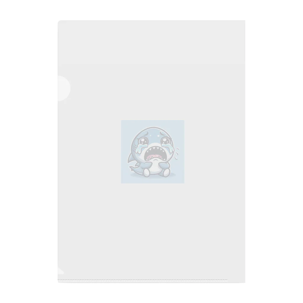 ryoの店の泣き虫シャーク Clear File Folder