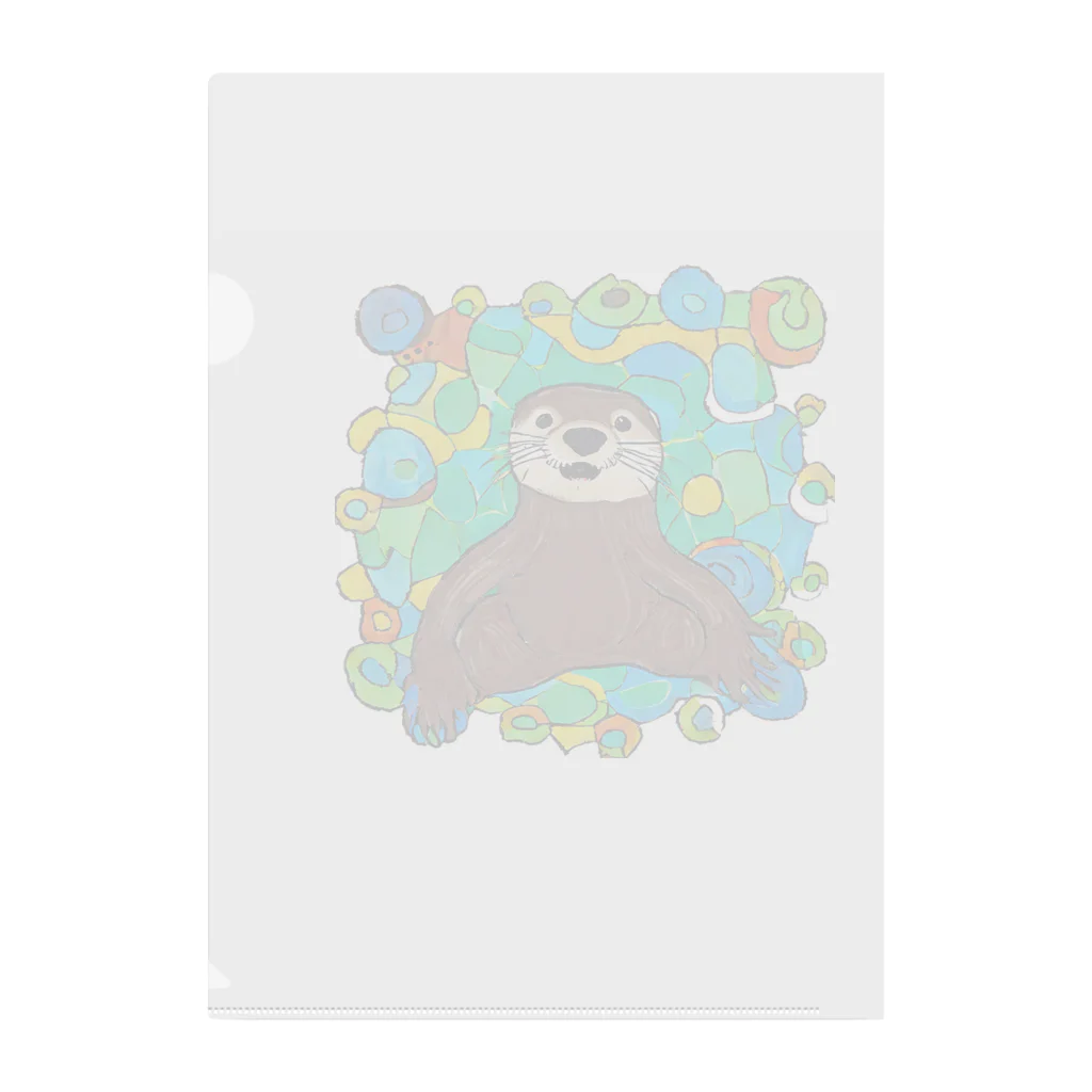 夢幻カワウソくんのお店の夢幻カワウソくん Clear File Folder