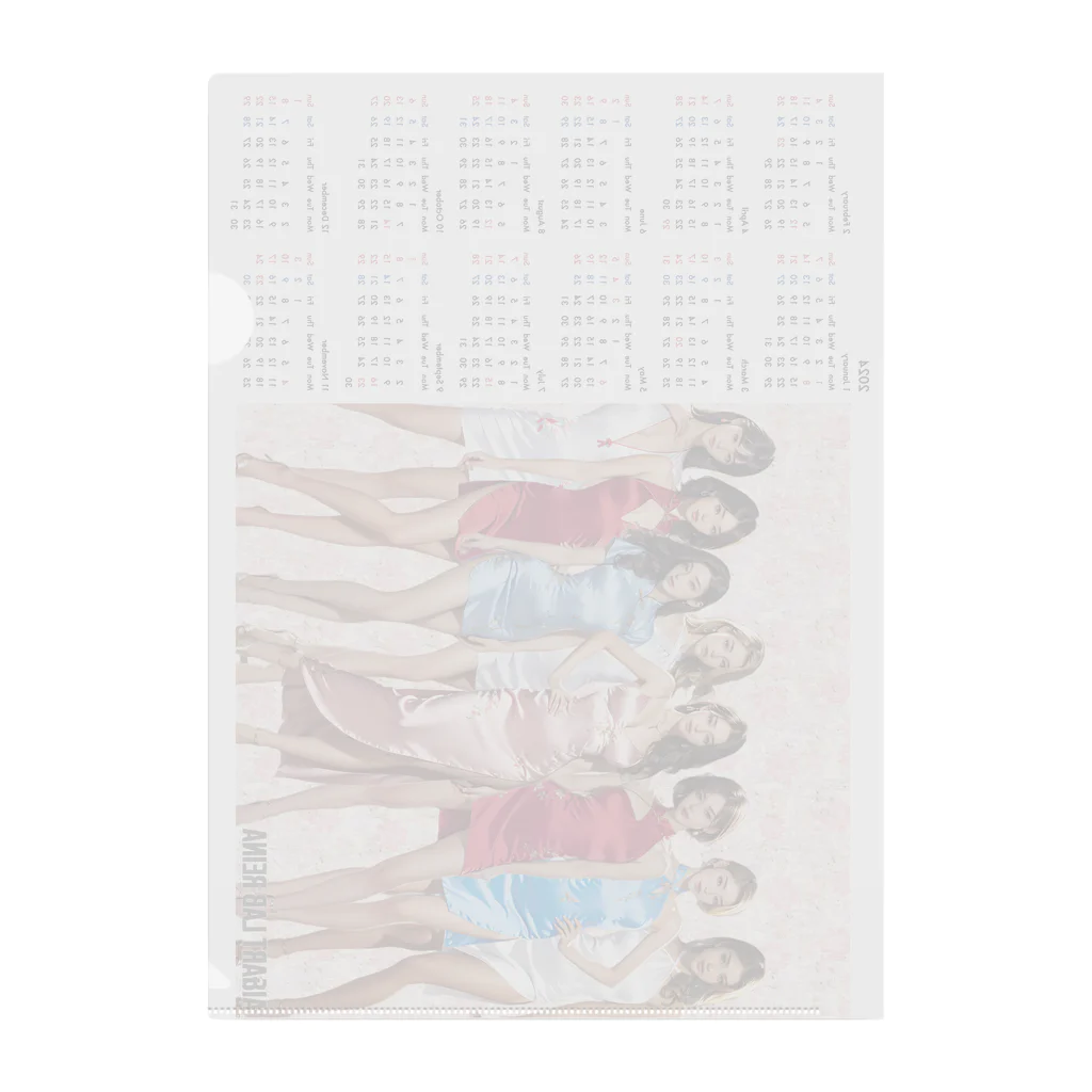 AIART_REINA_KASUMIのAIARTｰREINA 2024カレンダー（８人） Clear File Folder