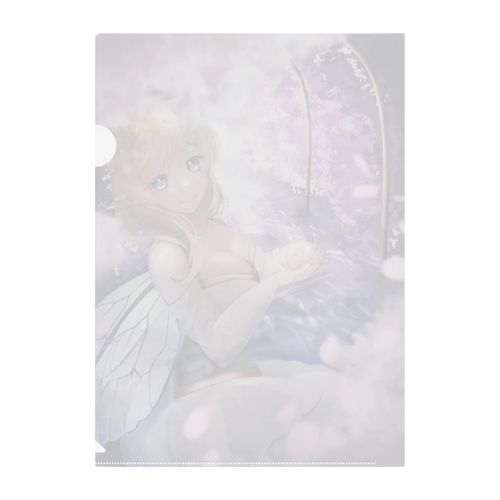 リネのお花の妖精 Clear File Folder