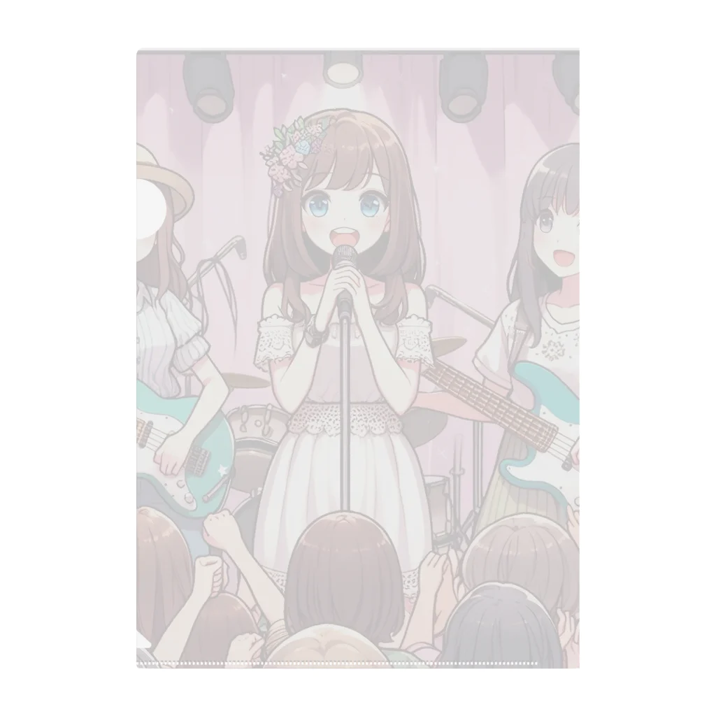 k.corporationのAI美女バンド Clear File Folder