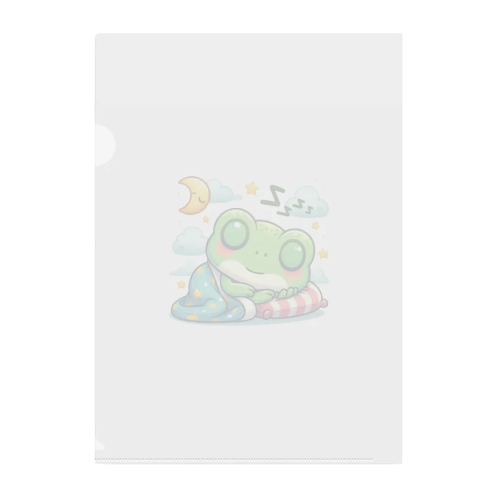 Shiba_IncのSleeping frogs(熟睡する蛙) Clear File Folder