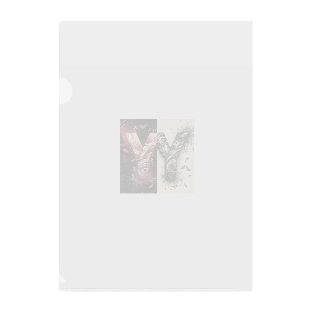 YA'sのYA'sデザイン『Y Y』 Clear File Folder