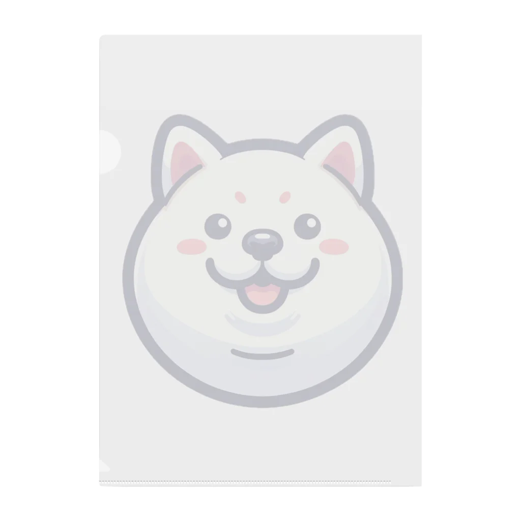 excitekonnoの丸顔シリーズ柴犬バージョン クリアファイル
