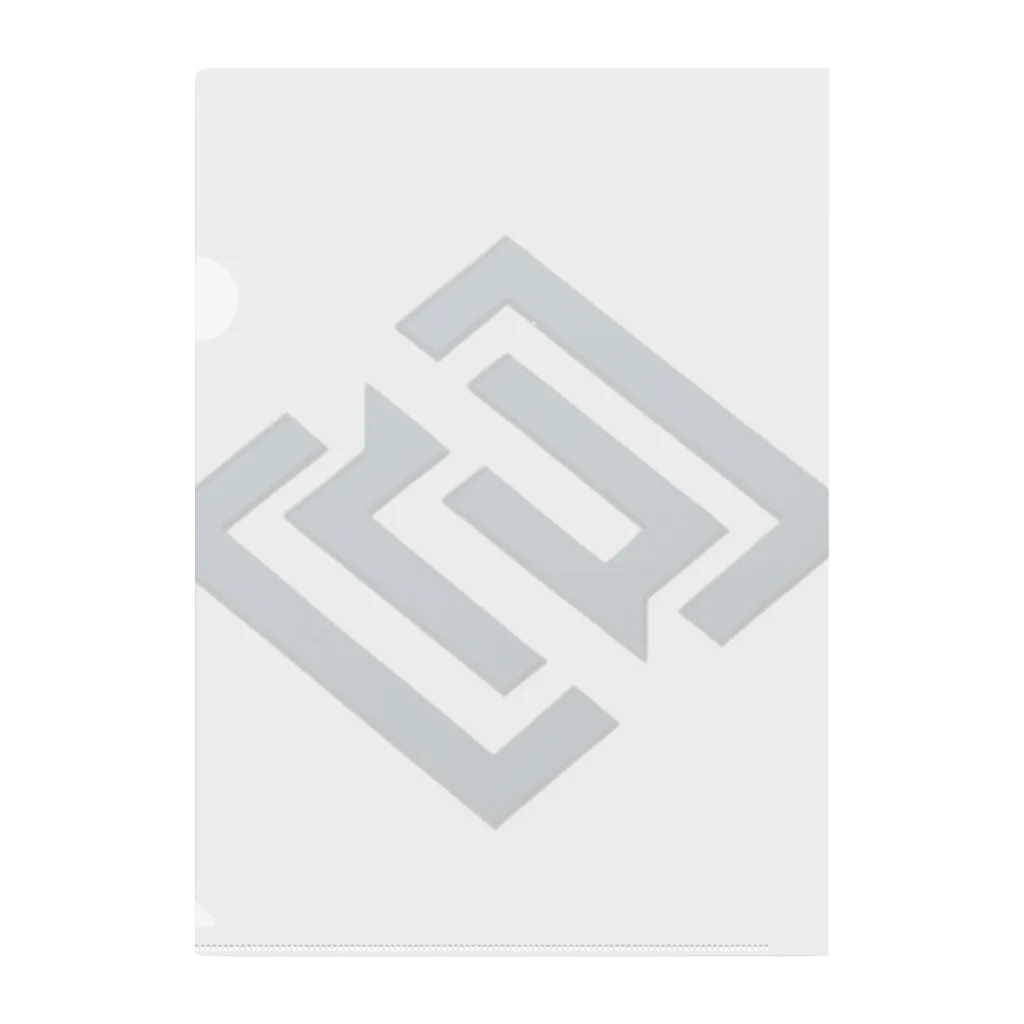 RÉSOVANのRÉSOVAN-オリジナルロゴ、幾何学模様、ロゴ背景透過 Clear File Folder