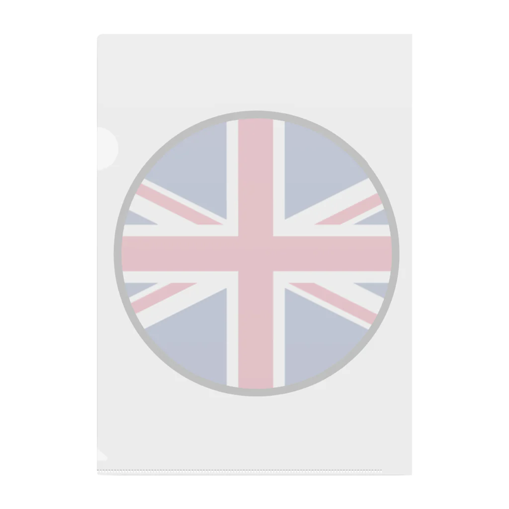 おもしろいTシャツ屋さんのイギリス England United Kingdom Great Britain クリアファイル