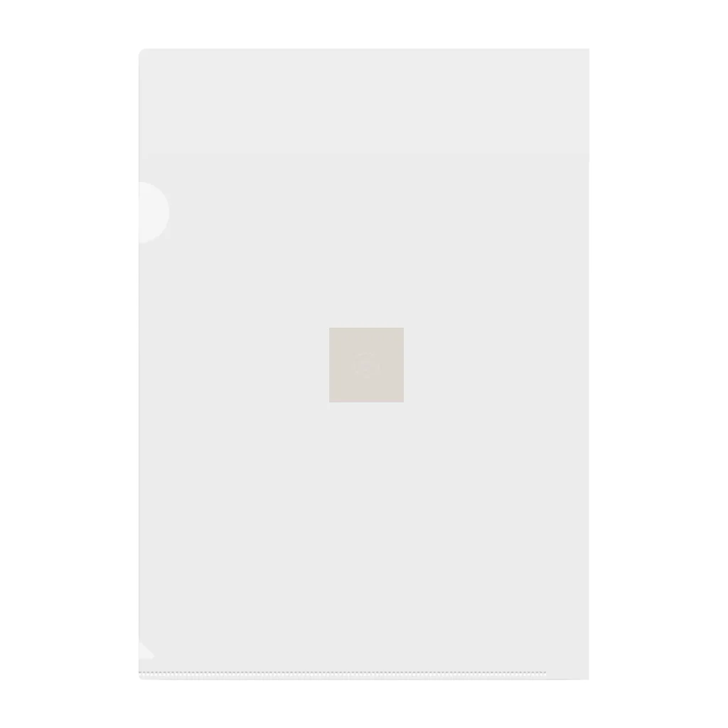 花の屋の猫シンプルなロゴ Clear File Folder