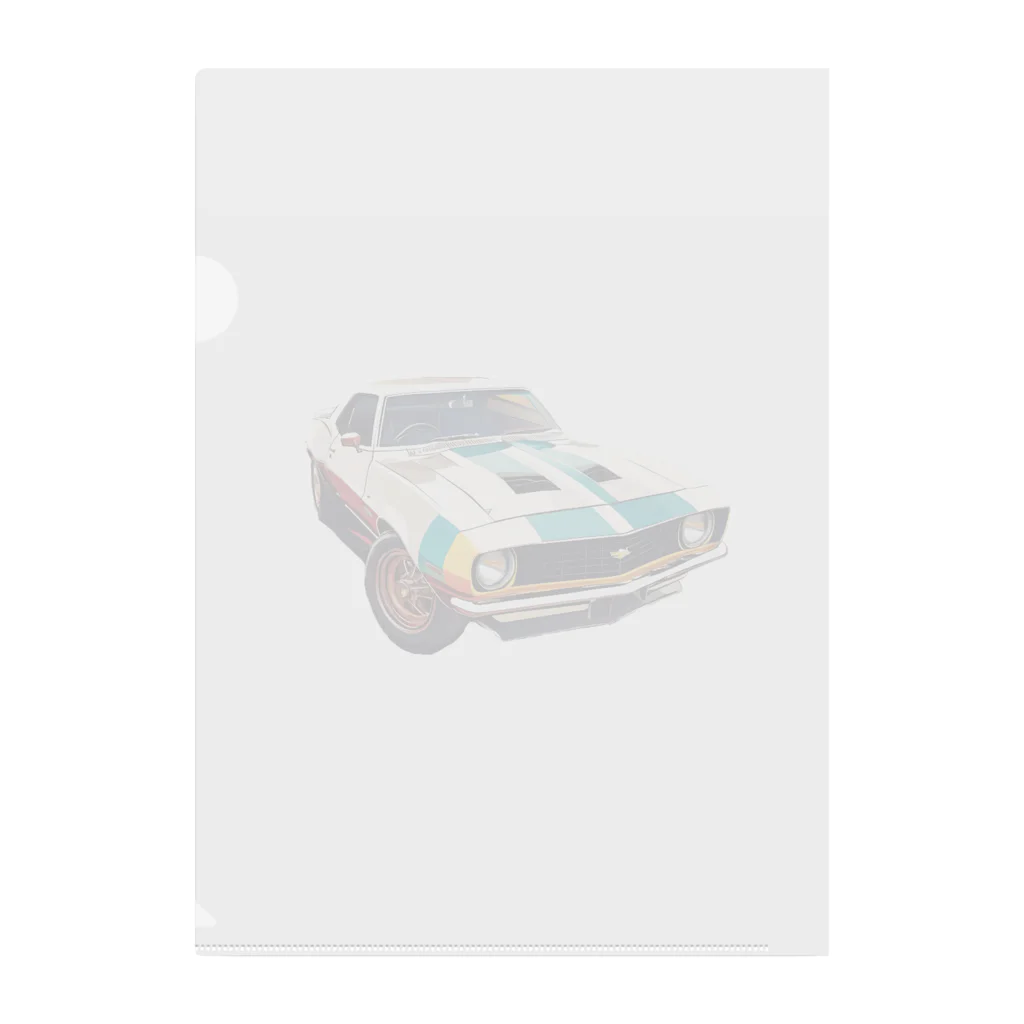 wowwooのOld Chevrolet Camaro クリアファイル