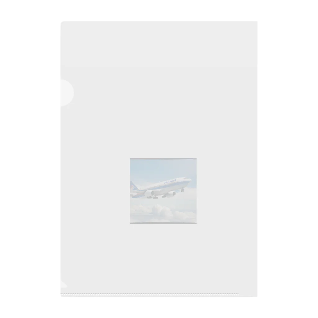 あかいはちのフィリピンの旅客機 Clear File Folder