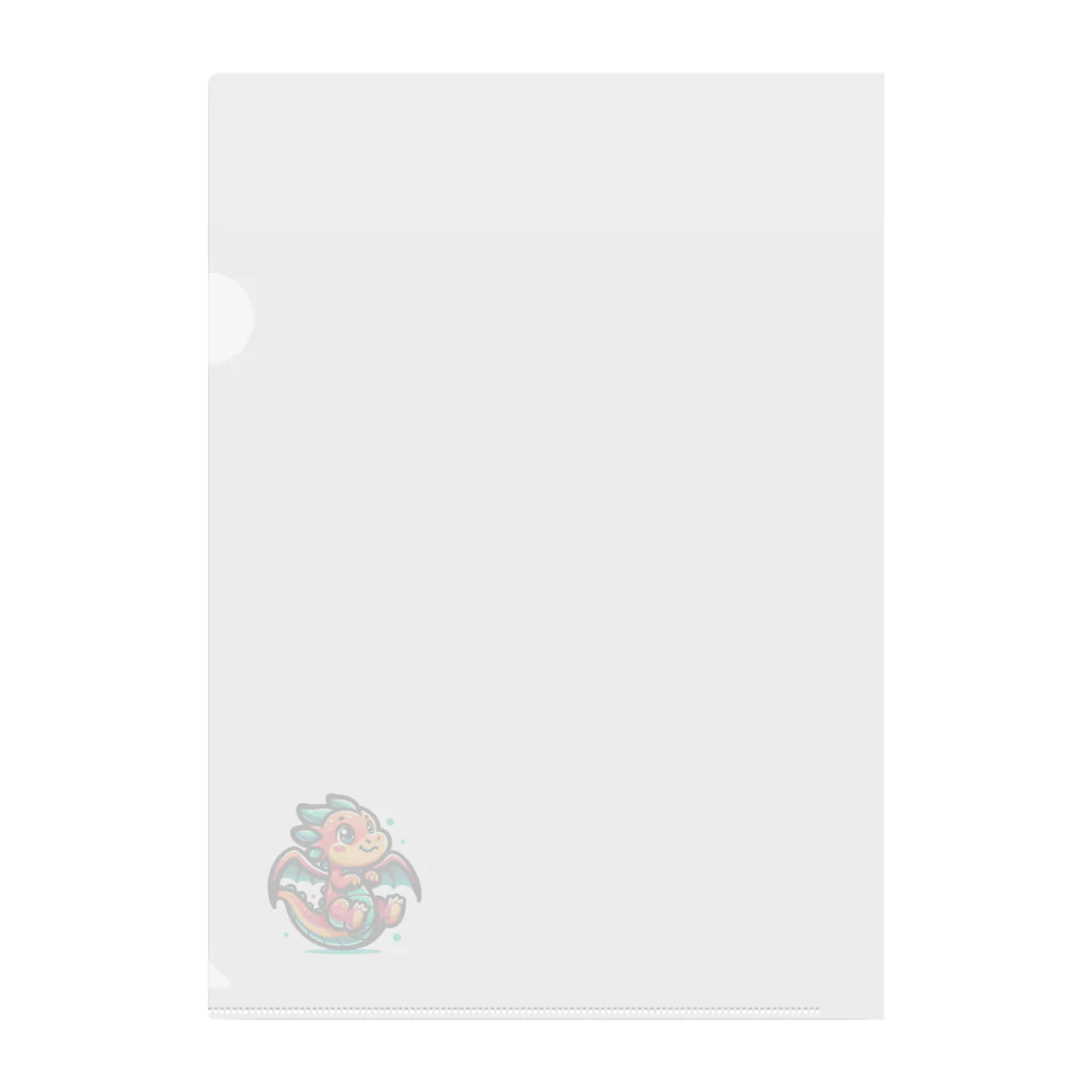 おさんぽドラ子のおさんぽドラゴンのドラ子 Clear File Folder