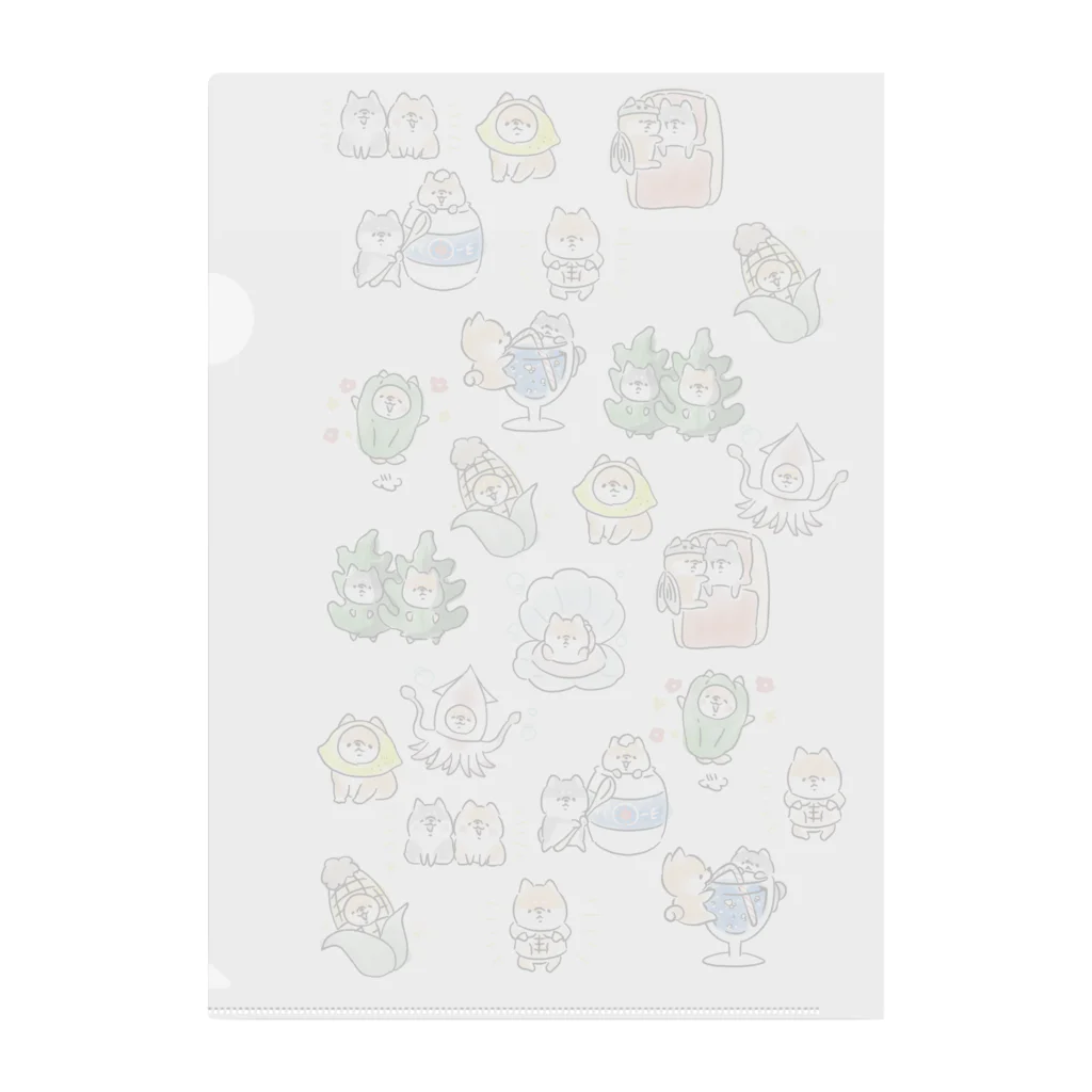 ほんわかしばいぬのダジャレを言う犬(いっぱい) Clear File Folder