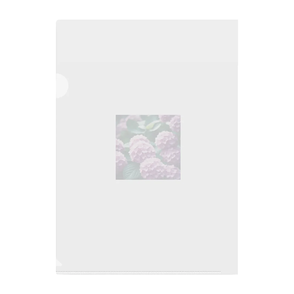 neat55のアジサイの球状の花房 Clear File Folder