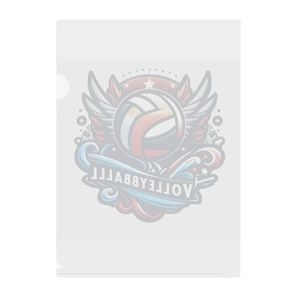 【volleyball online】のLINEスタンプ風 Clear File Folder