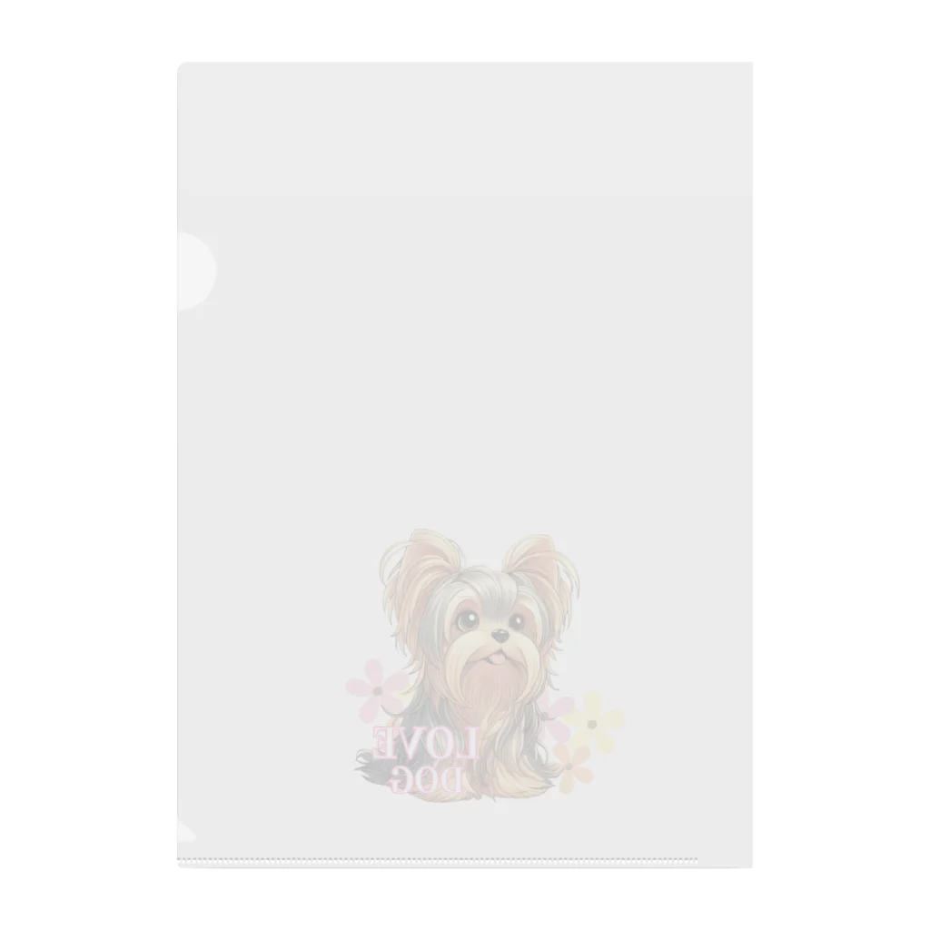 Ai046のヨークシャテリア-2 Clear File Folder