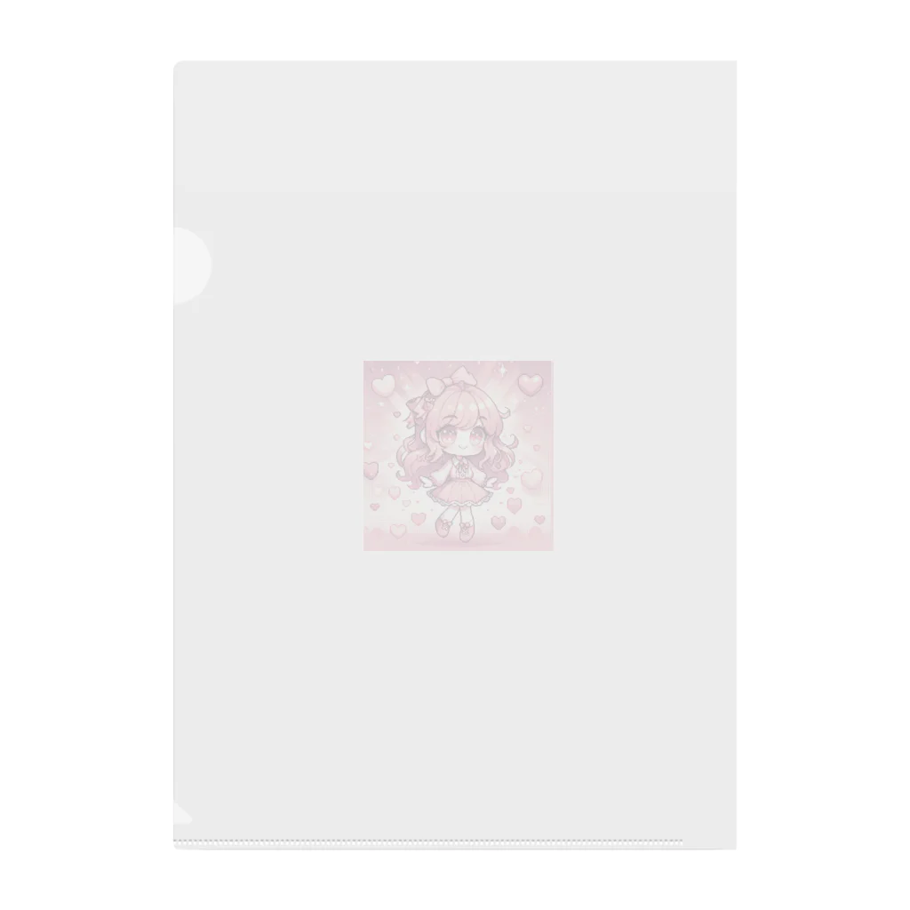 diet___llcのゆめかわドットちゃん Clear File Folder