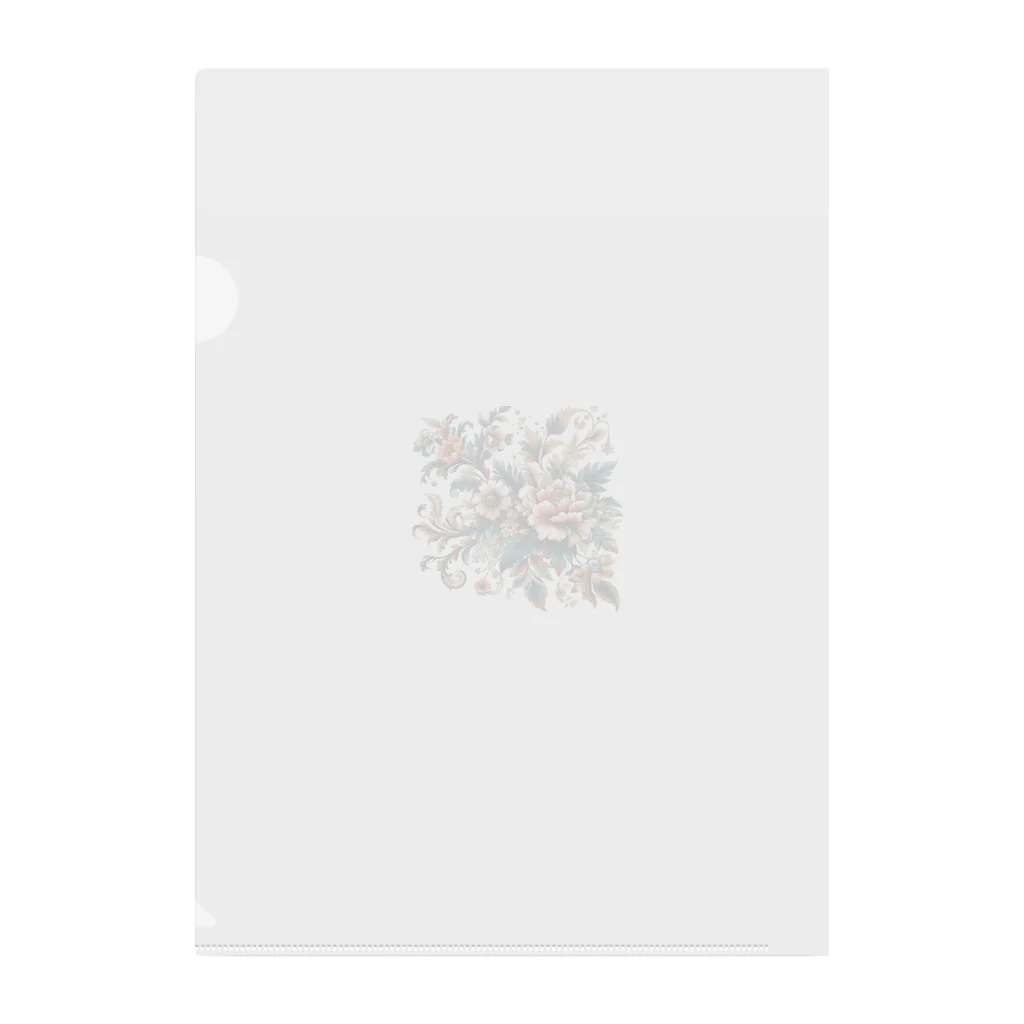 shopの花柄 Clear File Folder