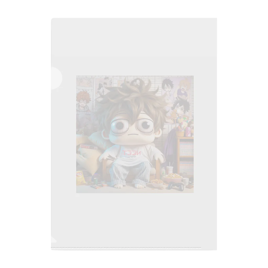 ニコネガショップのニート君 Clear File Folder