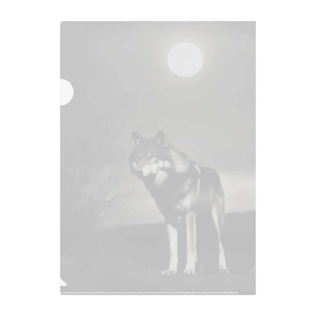 狼ショップの夜の狩人 Clear File Folder
