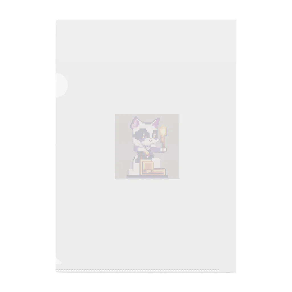 yuto5476のマジックをする猫 Clear File Folder